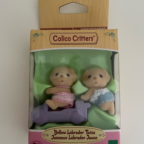 Calico Critters Yellow Labrador Twins, NEW, Collectible - Picture 4 of 4